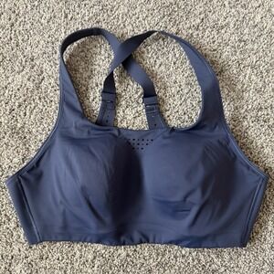 Athleta Phenomena Sports Bra In Dark Gray High Impact Wireless Sz 38DD B-DD